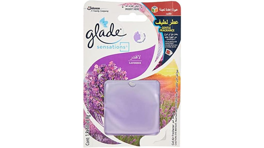 glade sensation lavender car air freshener